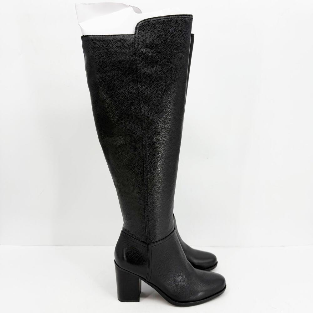 Naturalizer Womens Kyrie Knee High Boots US 8.5 M Wide Calf Black Leather NIB - Picture 5 of 11